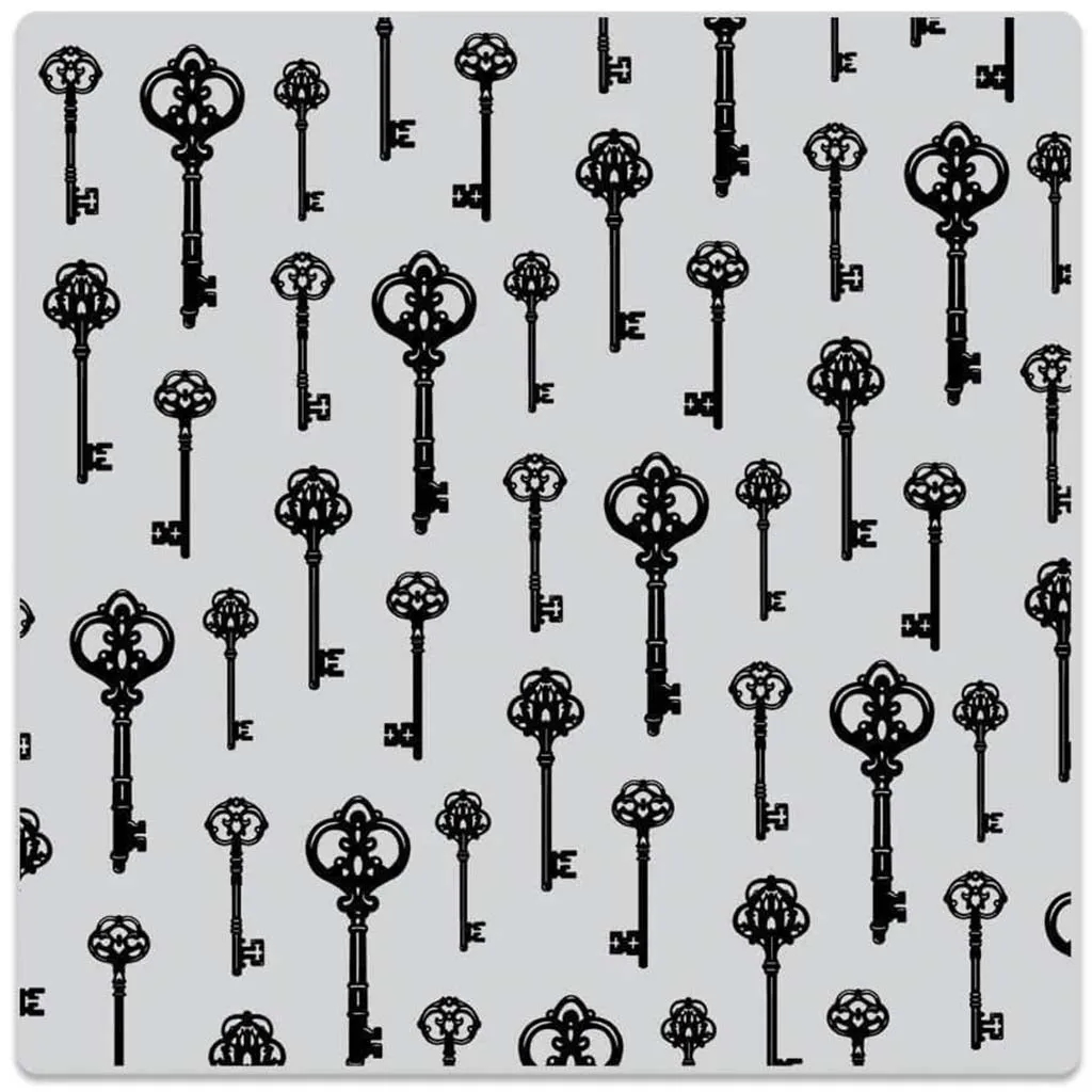 Antique Keys Bold Prints Cling Stamp 6in X 6in