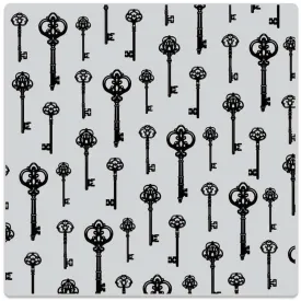 Antique Keys Bold Prints Cling Stamp 6in X 6in