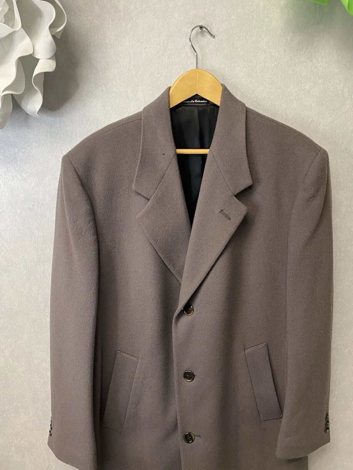 Barrington Taupe Long Wool Men’s Coat Size 40R