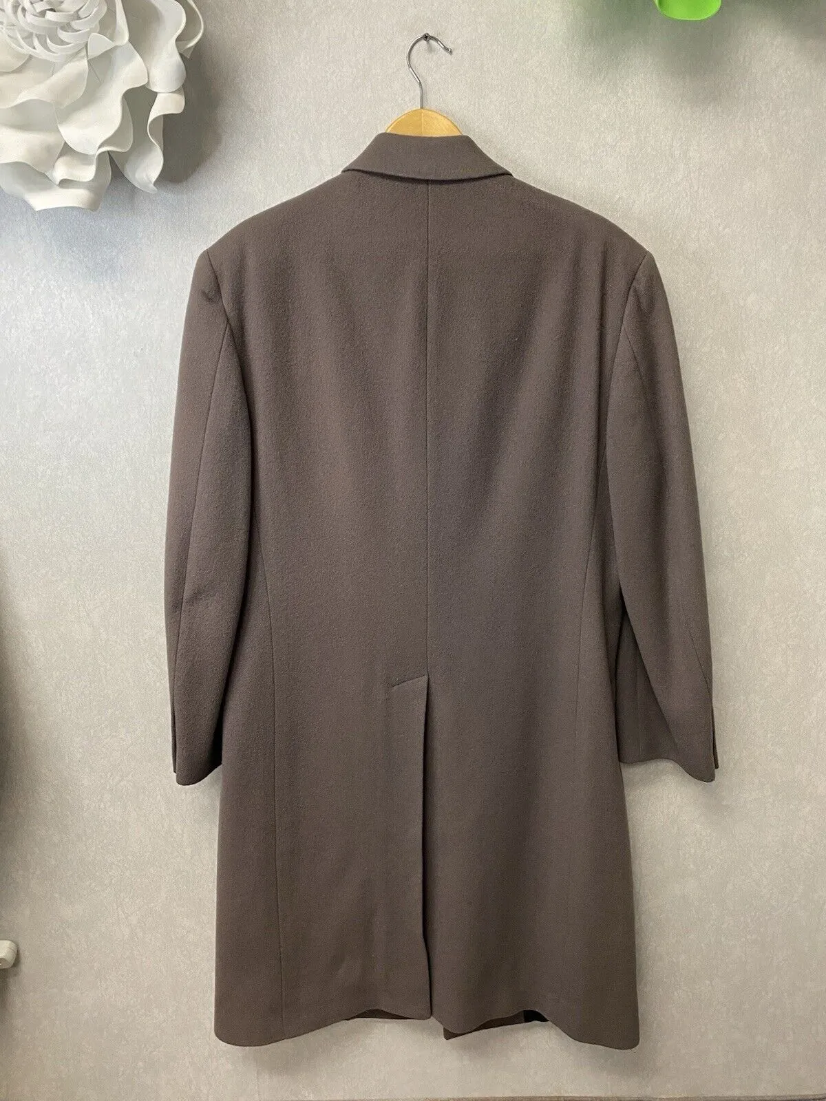 Barrington Taupe Long Wool Men’s Coat Size 40R