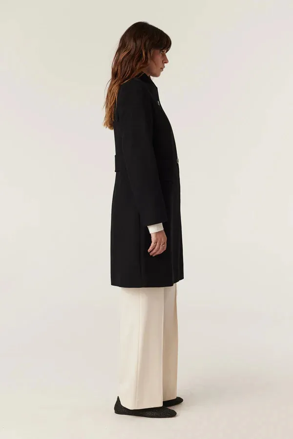 CABLE MELBOUNRE Eton Wool Coat black