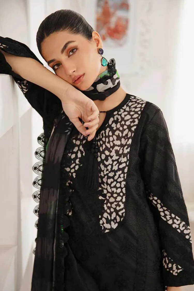 Charizma - CM 04 Monochrome Embroidered Lawn Collection Vol 1