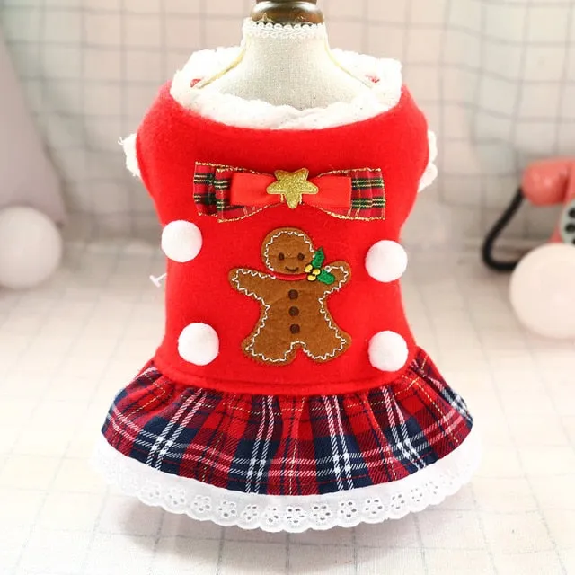Christmas Dog Clothes Costume