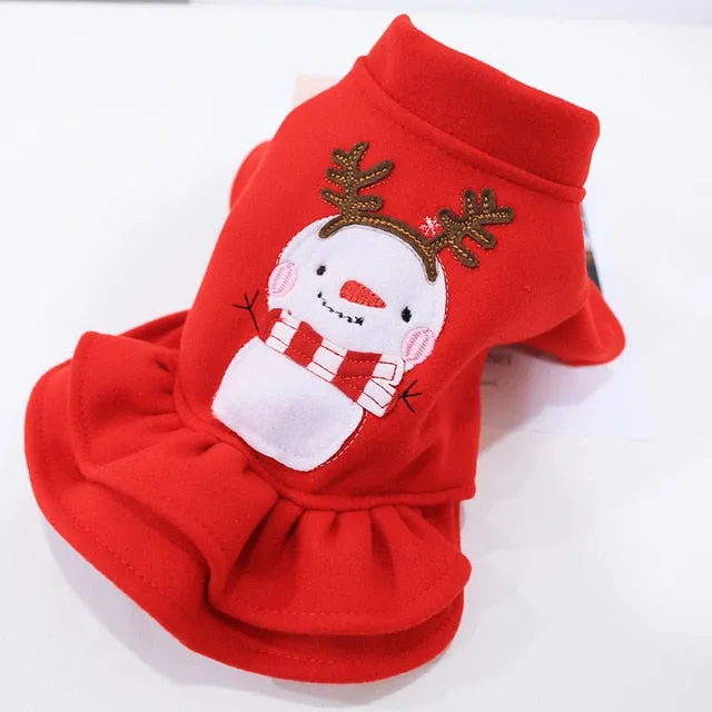 Christmas Dog Clothes Costume