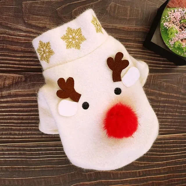 Christmas Dog Clothes Costume