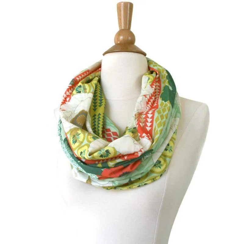 Circle Scarf / Olive Forest Green / Women's