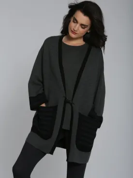 City Coatigan - Charcoal