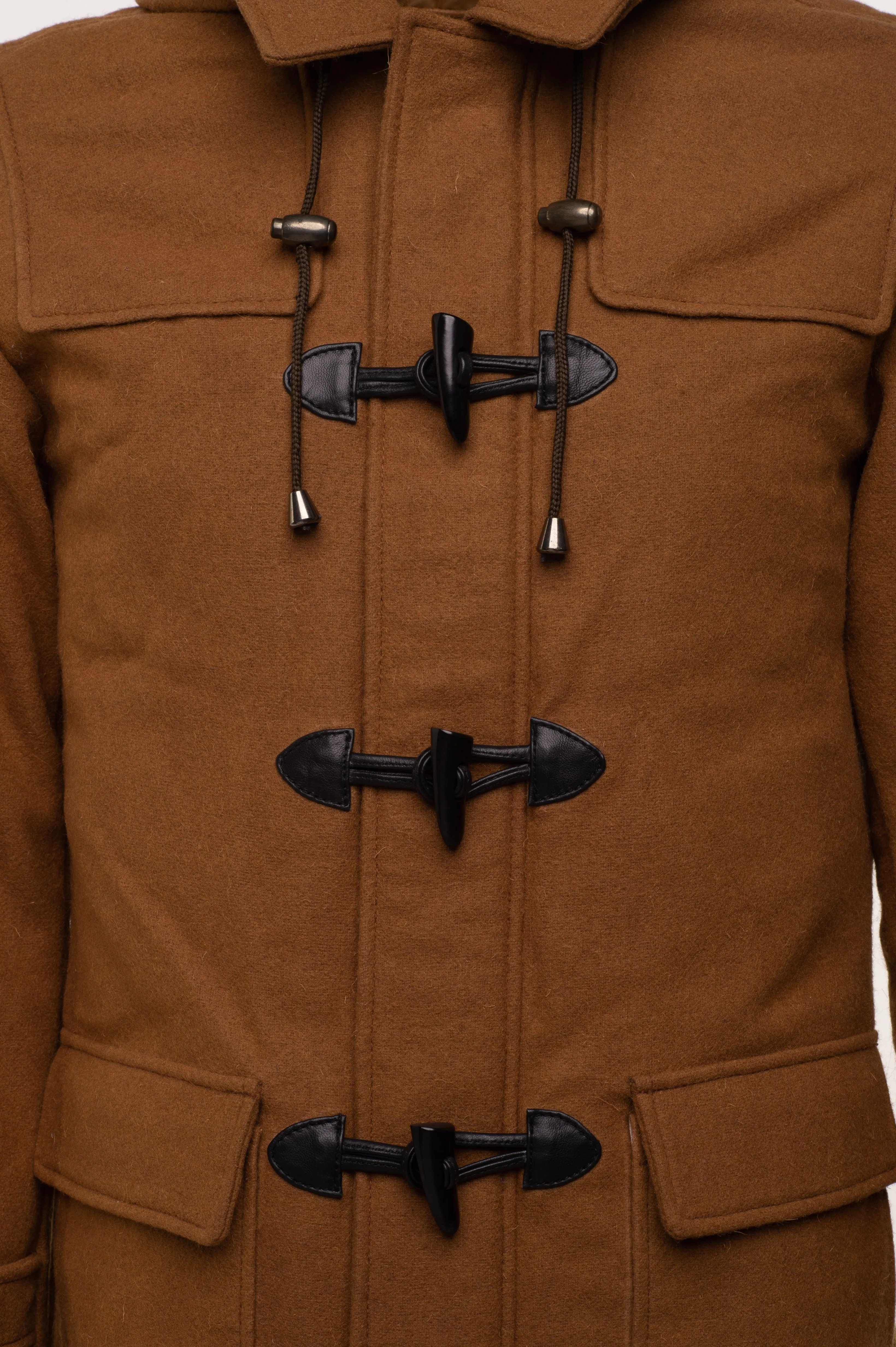 Clifford's brown 3/4 length wool coat