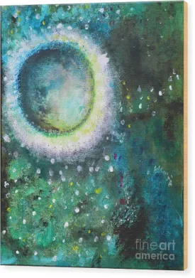 Crystal Moon - Wood Print #1033