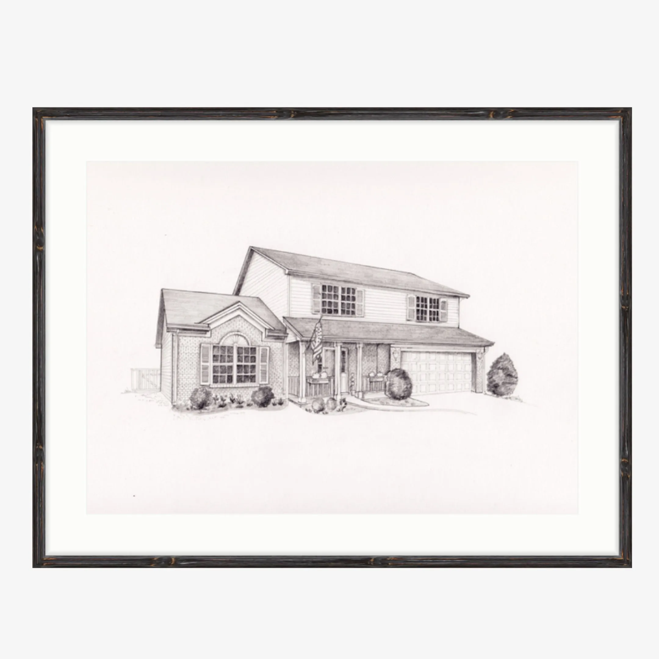 Custom House Illustration - Pencil