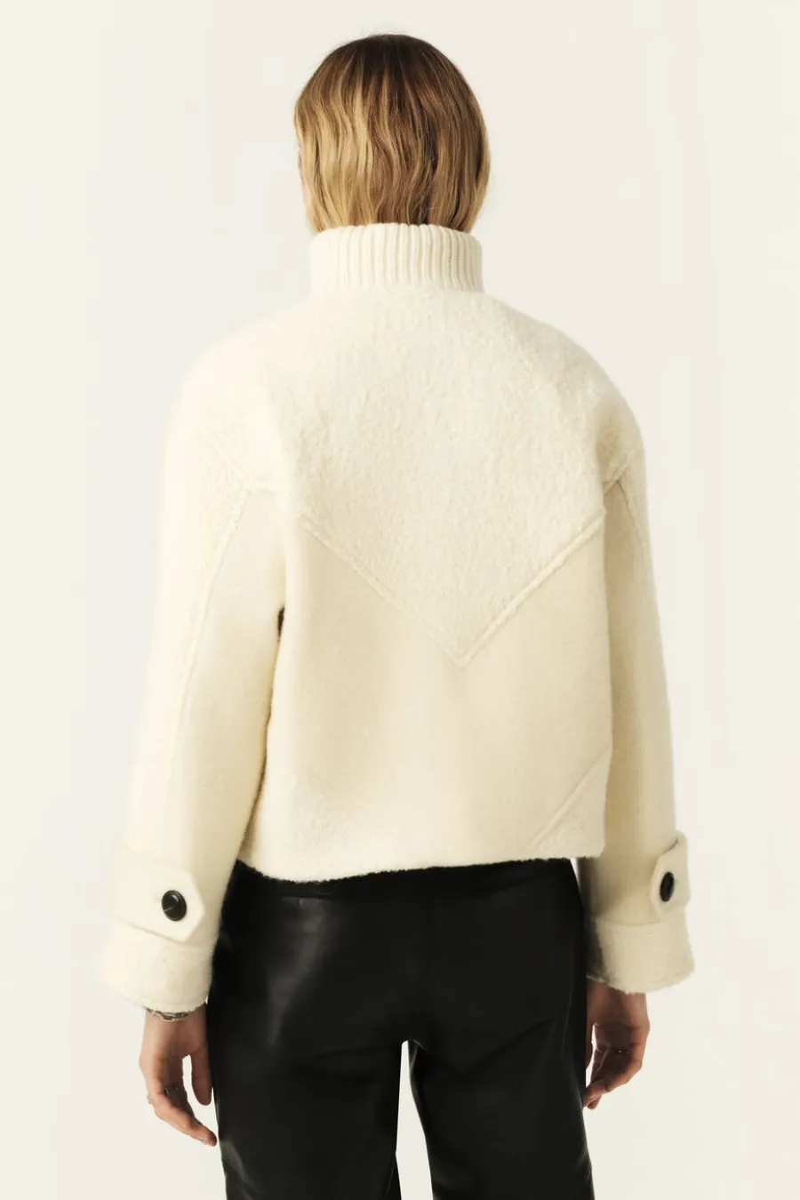 Dora Short Coat Ecru