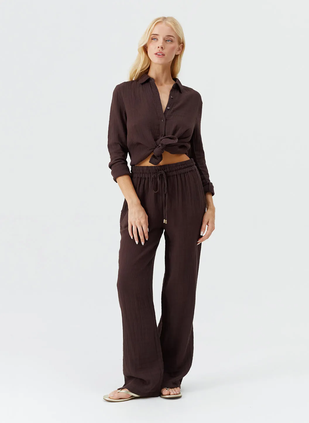 Exclusive Krissy Brown Trousers