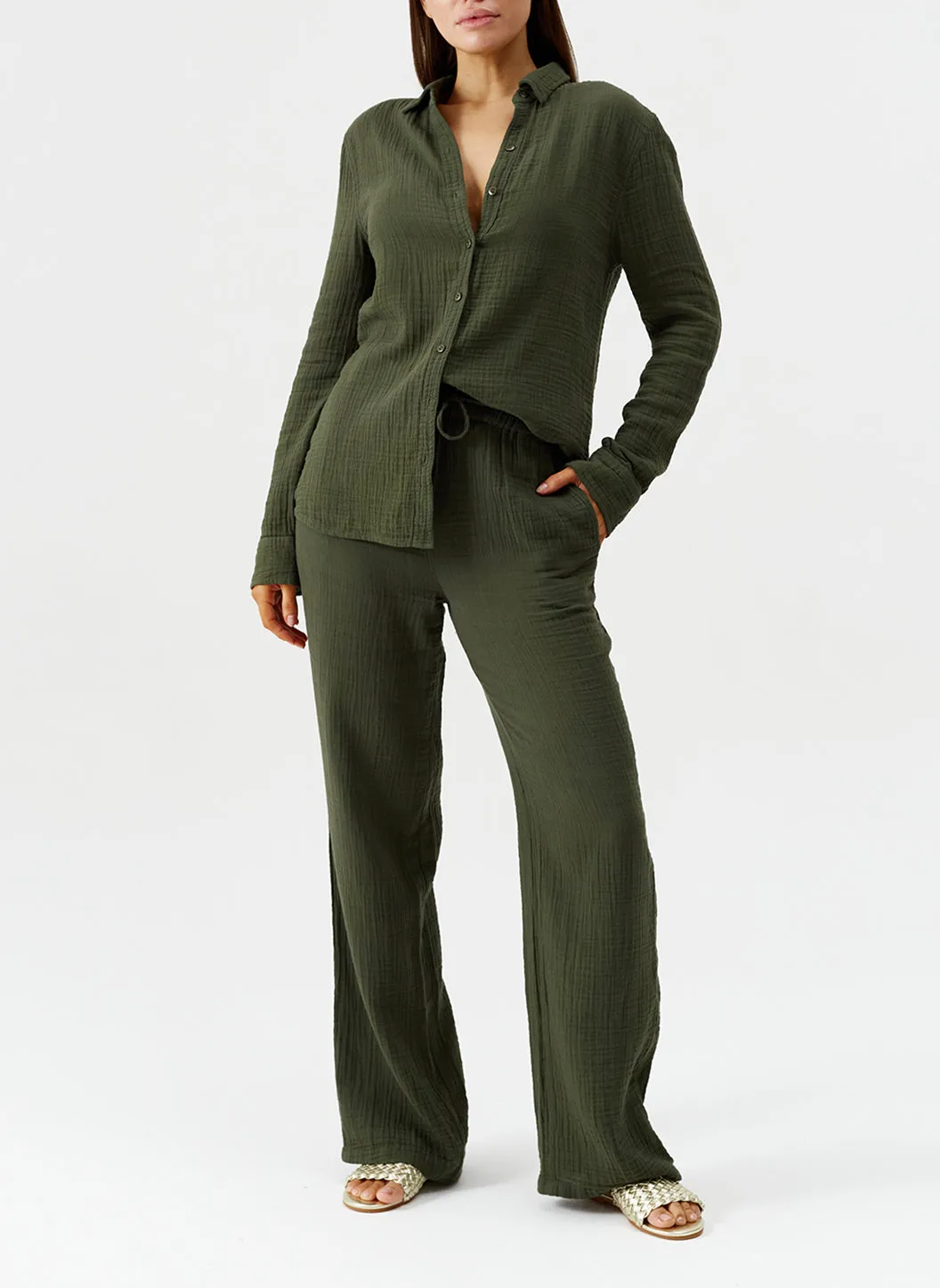 Exclusive Tina Olive Shirt