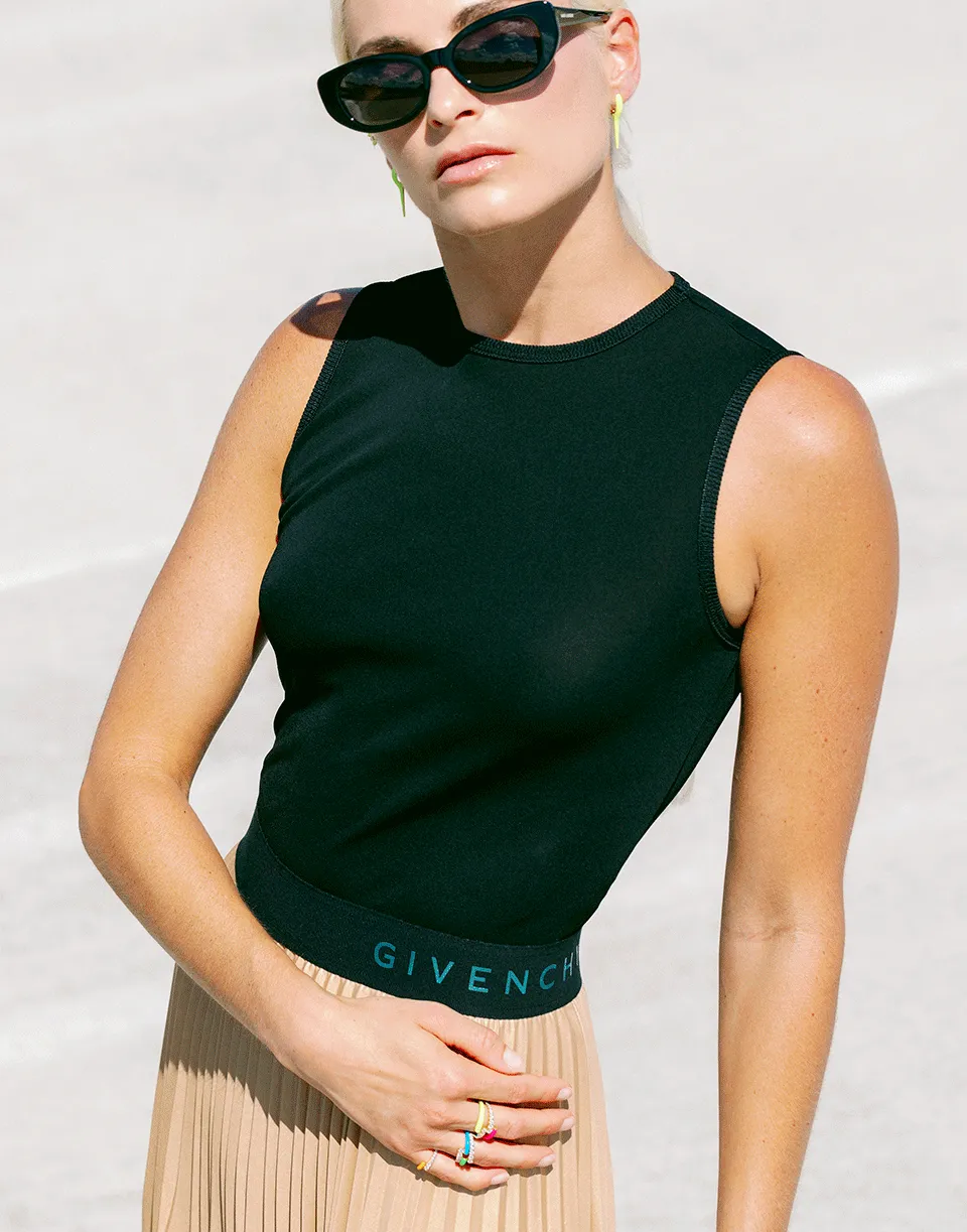 GIVENCHY Waistband Pleated Dress