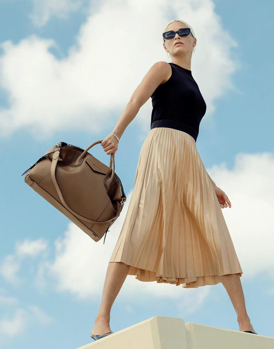 GIVENCHY Waistband Pleated Dress