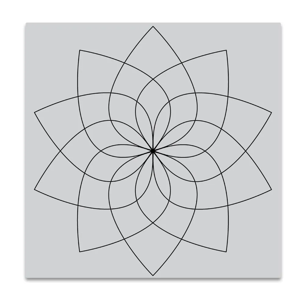 Hero Arts Cling Stamp - Floral Colour Wheel Bold Prints*