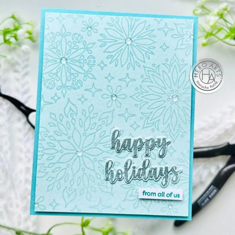 Hero Arts - Cling Stamps - Kaleidoscope Snowflake Bold Prints