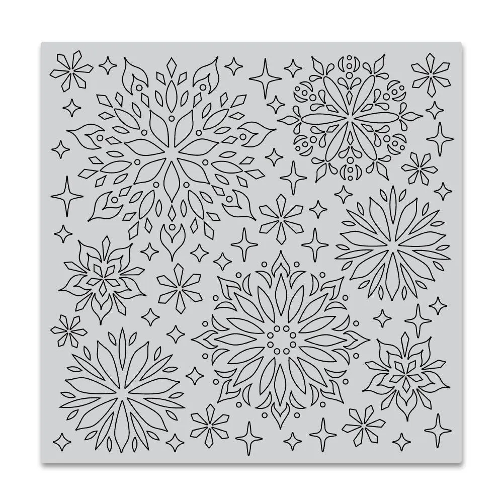 Hero Arts - Cling Stamps - Kaleidoscope Snowflake Bold Prints