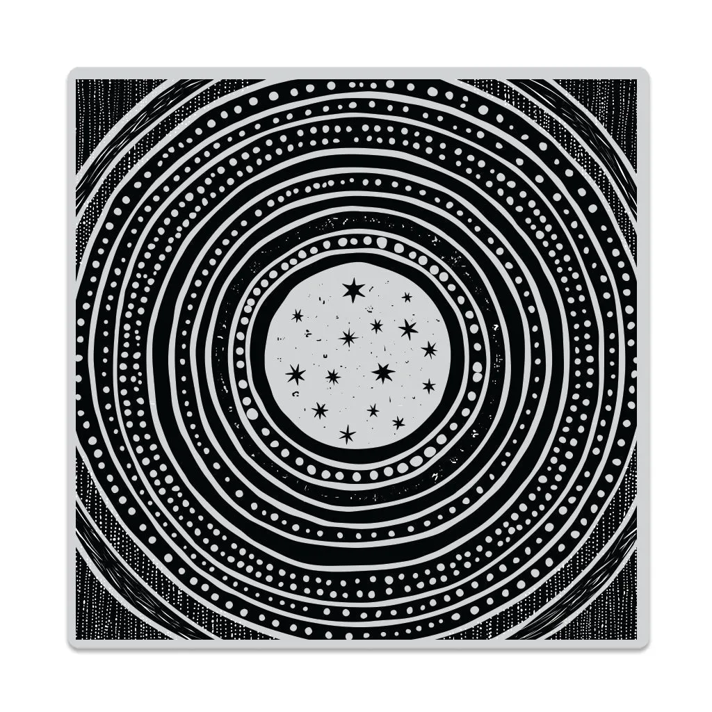 Hero Arts Starry Moon Bold Prints Cling Rubber Stamp