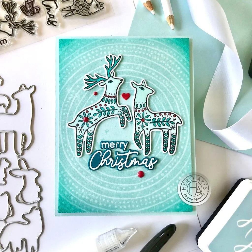 Hero Arts Starry Moon Bold Prints Cling Rubber Stamp