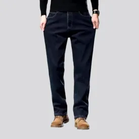 Insulated stretchable classic men's jeans