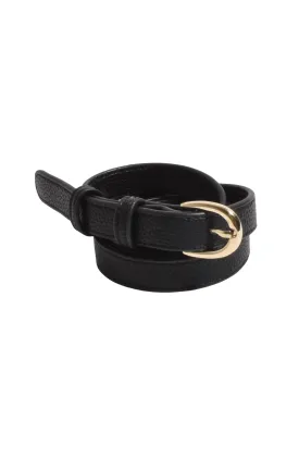 KEELY THIN JEANS BELT IN BLACK