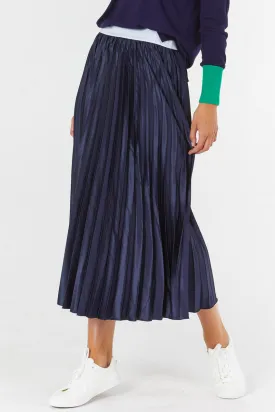 Kit Pleated Skirt- Midnight