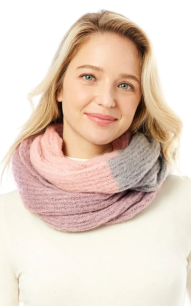 LOF1296 Colorful Multi Block Infinity Scarf