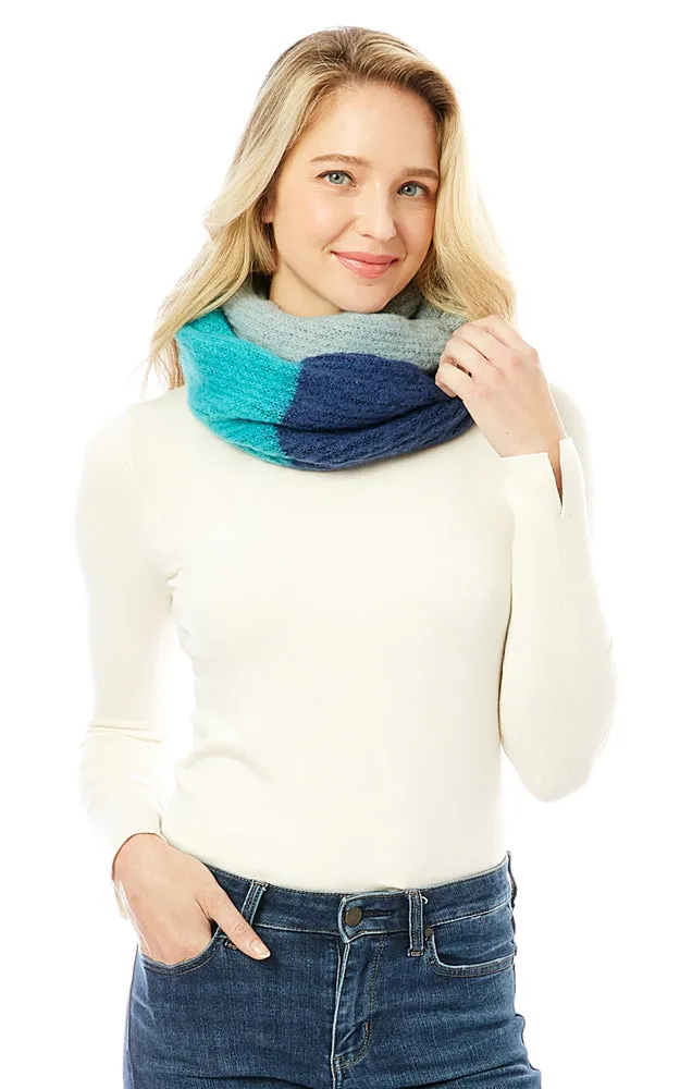 LOF1296 Colorful Multi Block Infinity Scarf