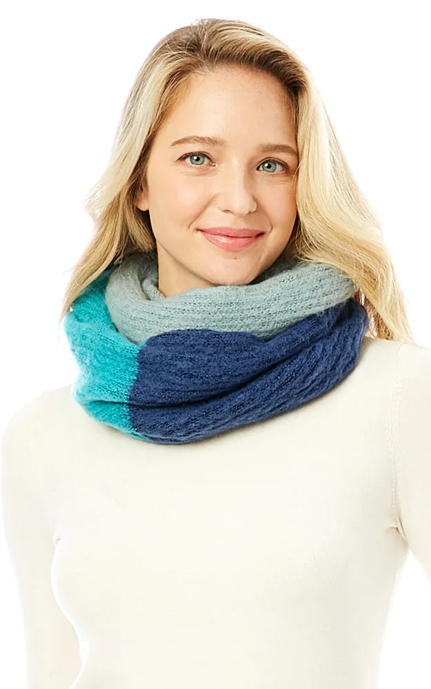 LOF1296 Colorful Multi Block Infinity Scarf