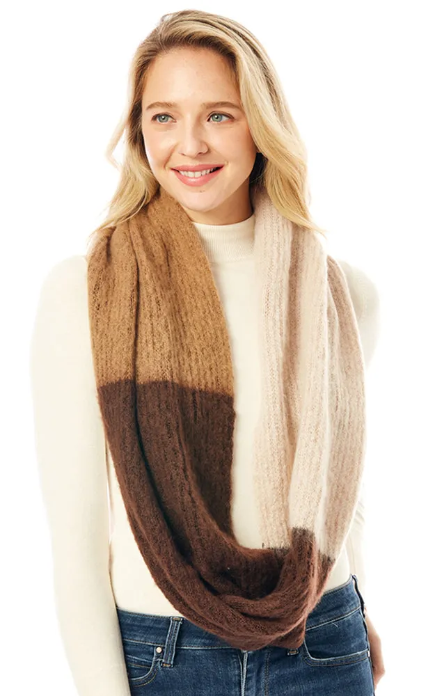LOF1296 Colorful Multi Block Infinity Scarf