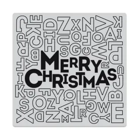 Merry Christmas Letter Bold Prints