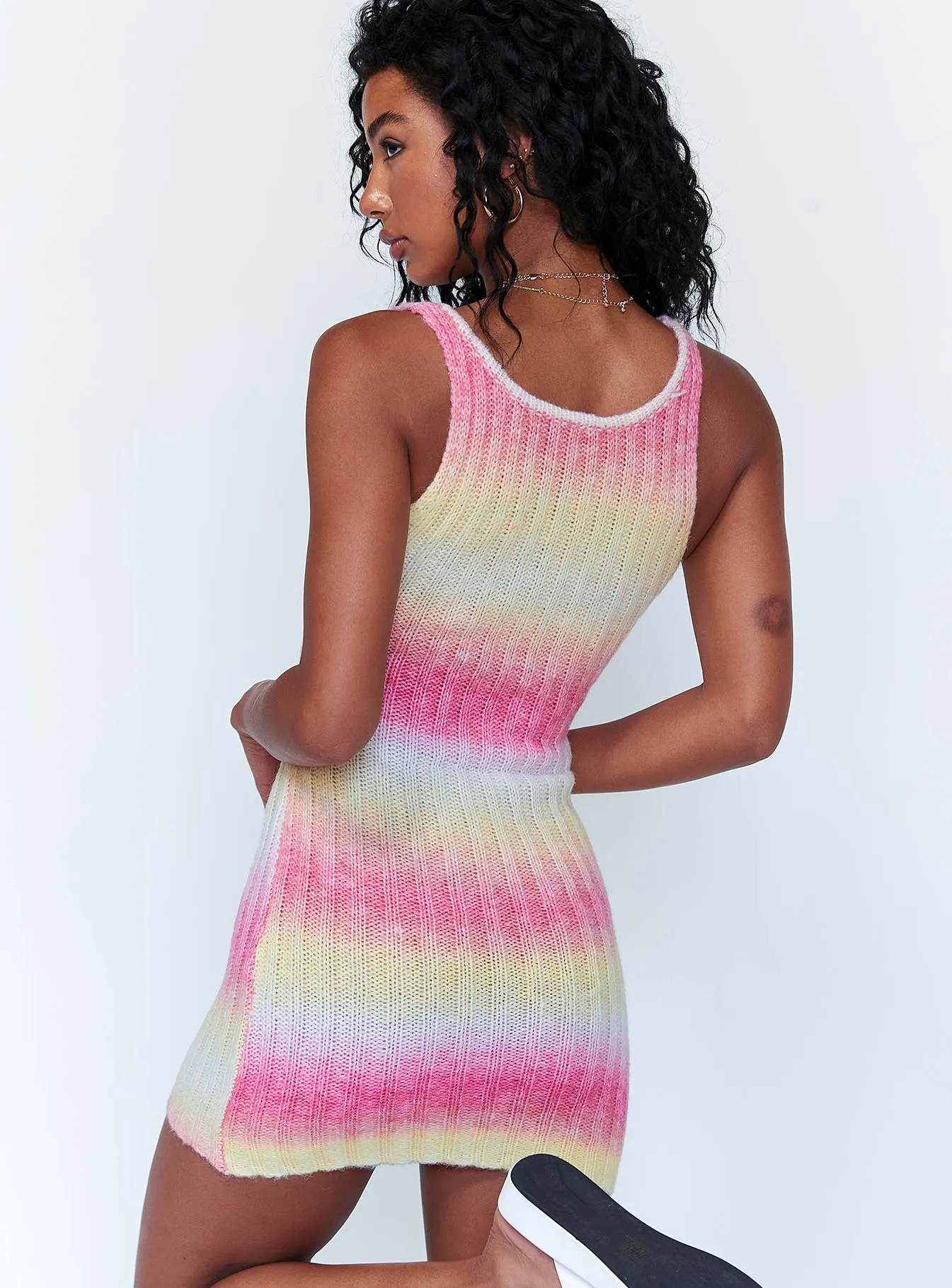 Mila Mini Dress Yellow / Pink