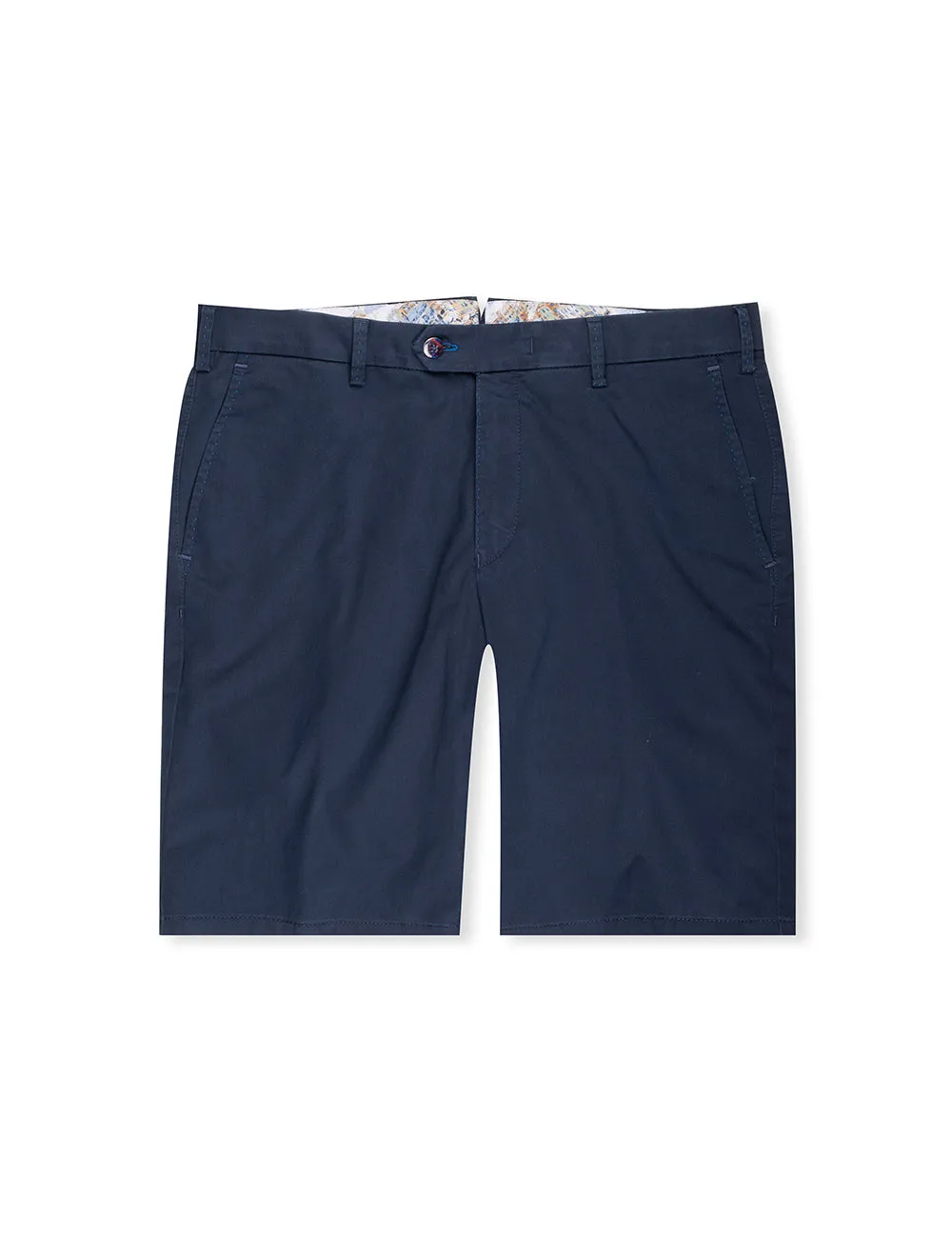 Navy Pegasus Cotton Chino Shorts