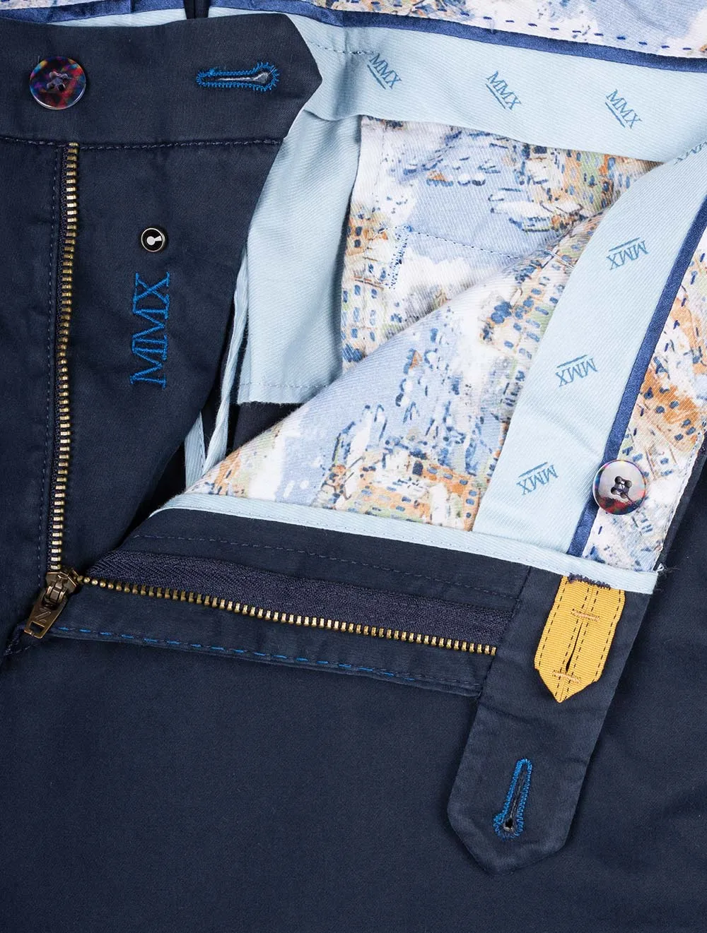 Navy Pegasus Cotton Chino Shorts