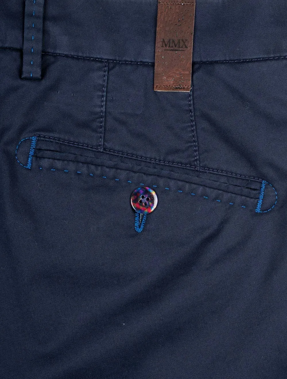 Navy Pegasus Cotton Chino Shorts
