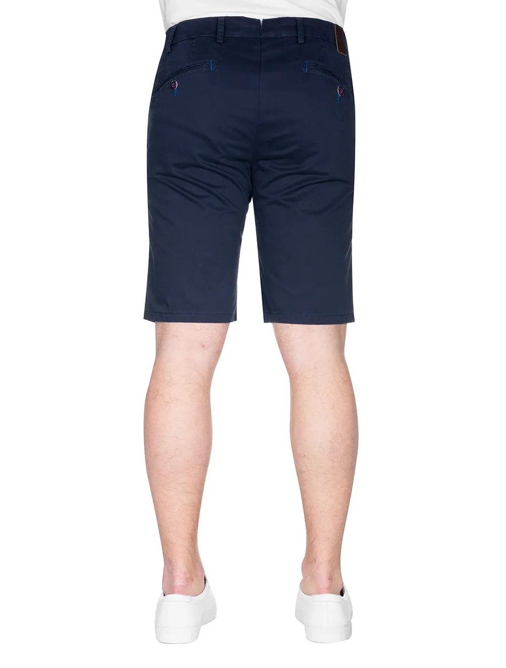 Navy Pegasus Cotton Chino Shorts