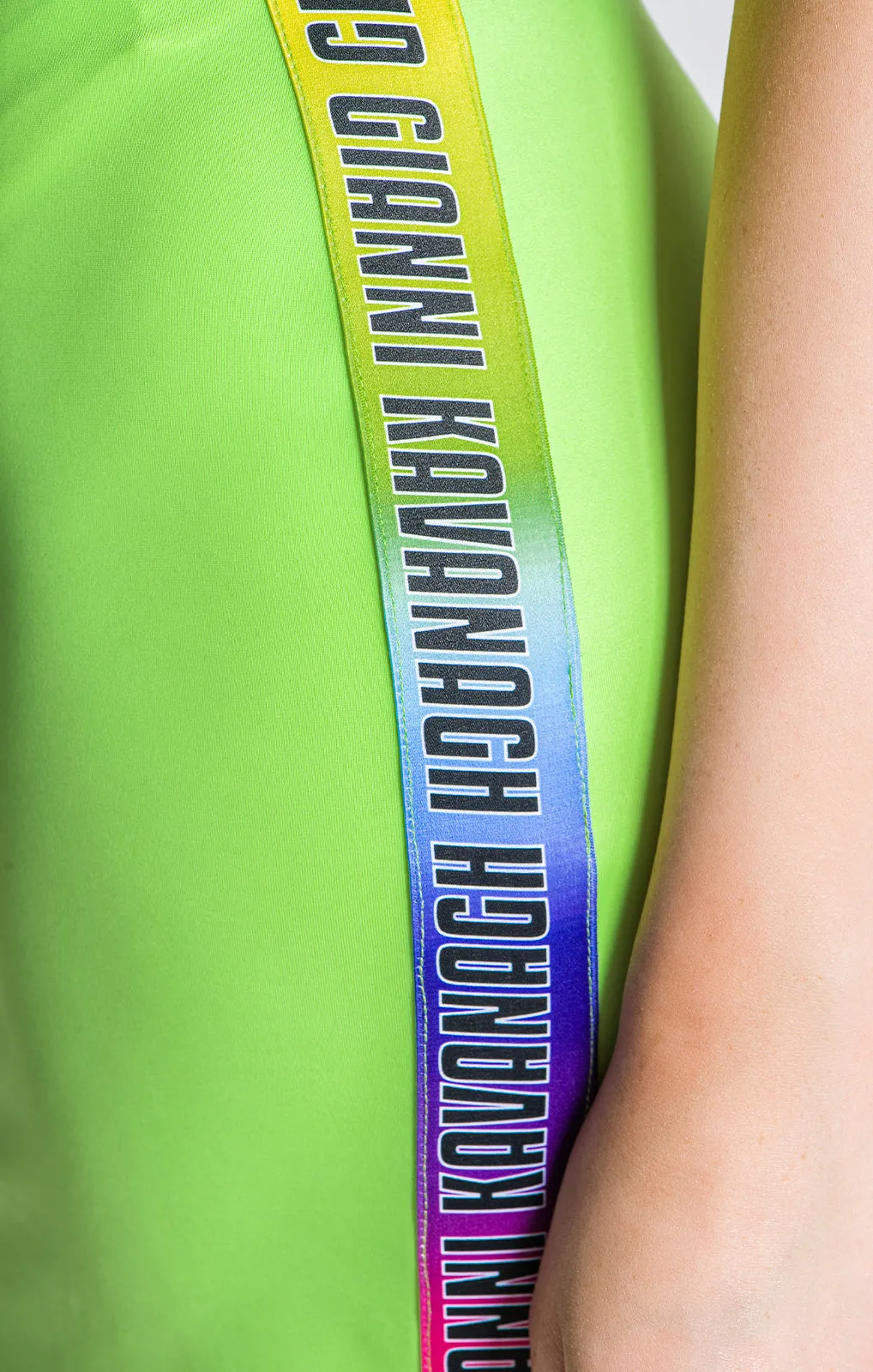 Neon Green Torsion Dress