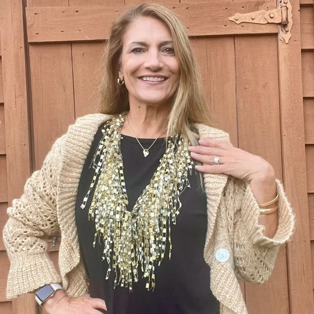 NEW! Gold Scarf Necklace - Limited Edition