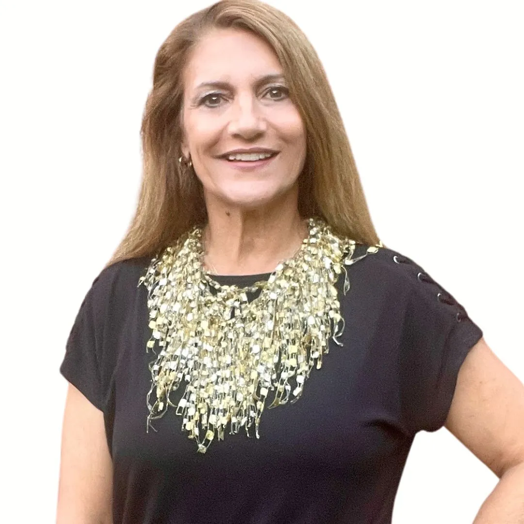 NEW! Gold Scarf Necklace - Limited Edition