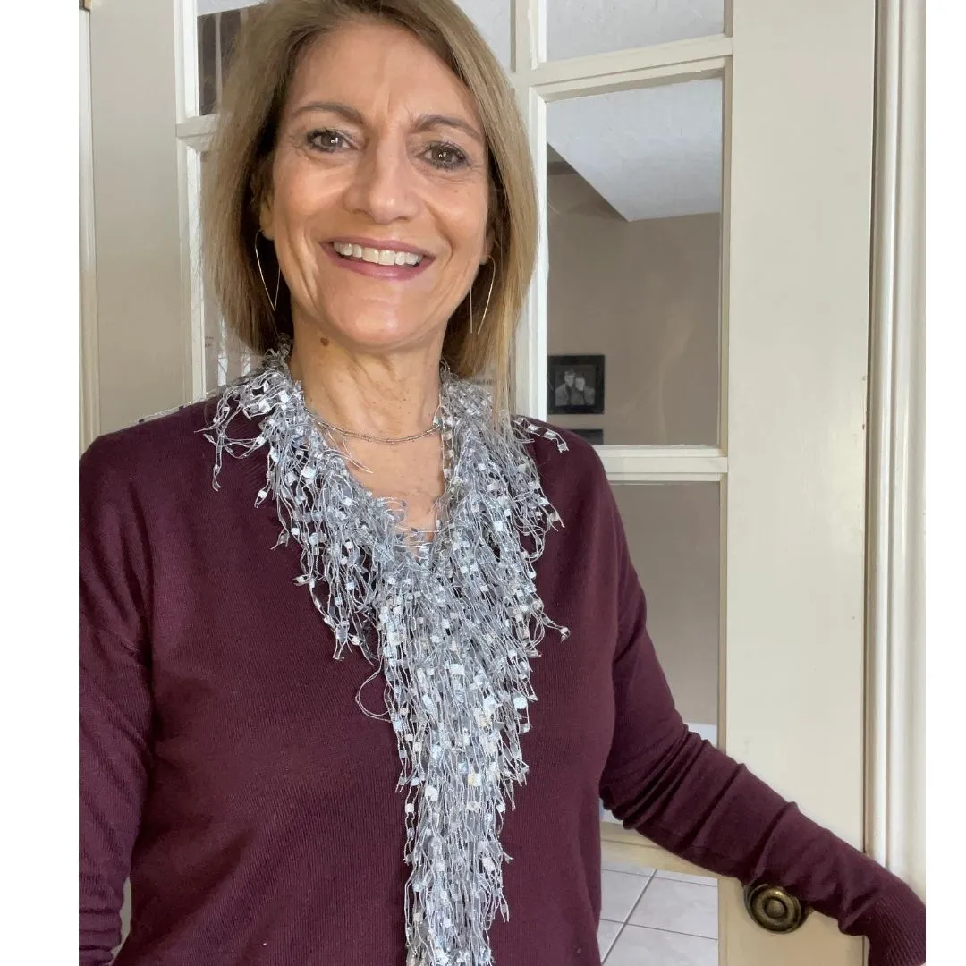 NEW! Silver Scarf Necklace - Limited Edition
