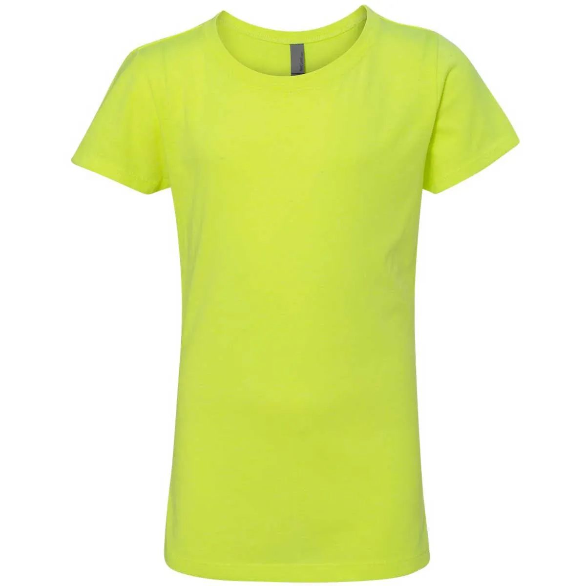 Next Level Girl's Neon Yellow Princess CVC Tee