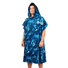 PADI X LEUS Ocean Blue Camo Eco-friendly Poncho