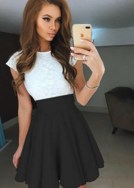 Pleated Skater Skirt