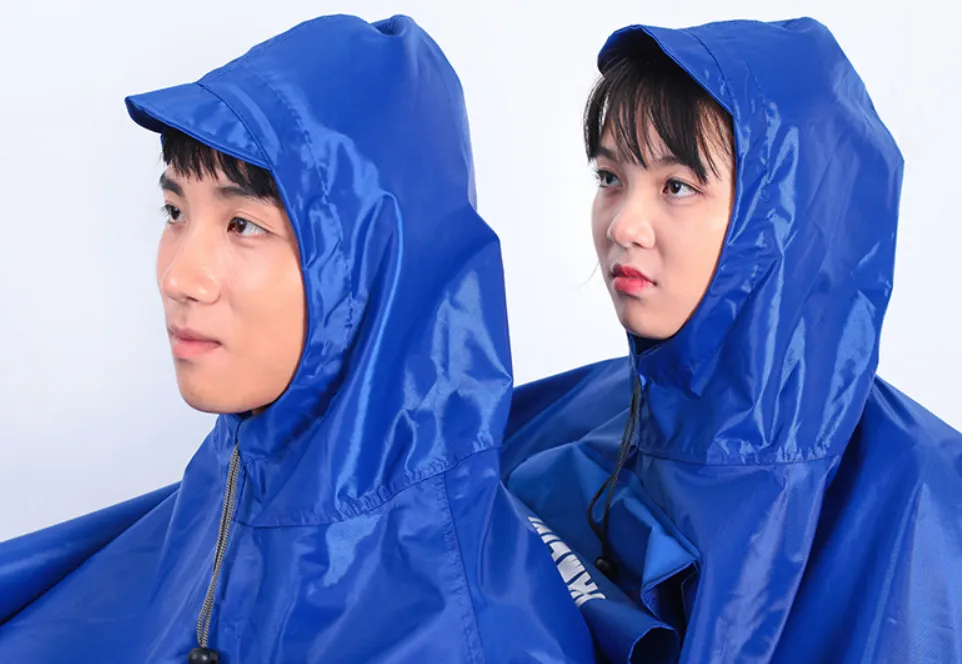 Shoppy Wind Waterproof Motorcycle Rain Hoodie Coat Poncho