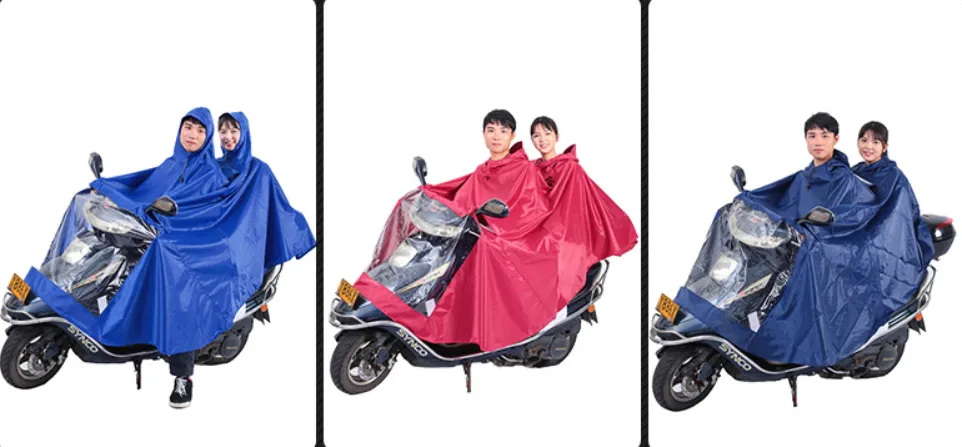 Shoppy Wind Waterproof Motorcycle Rain Hoodie Coat Poncho