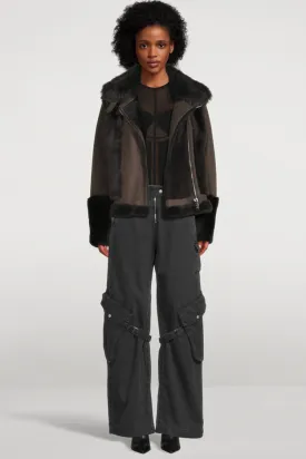 Soul Shearling Jacket Cappuccino Suede