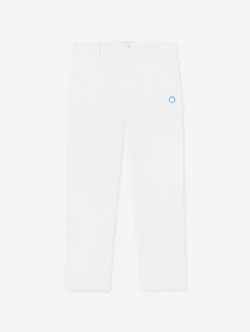Trussardi Boys Tofinuo Logo Trousers in White