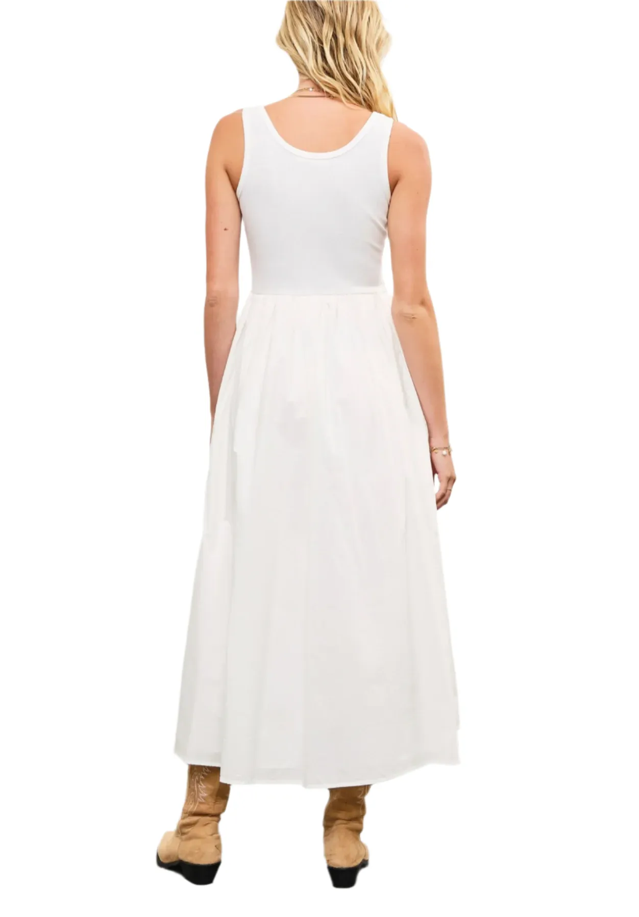Whisper White Midi Dress