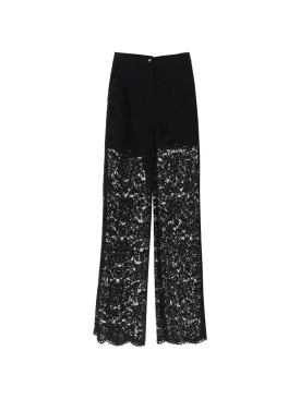 Wide Leg Lace Trousers